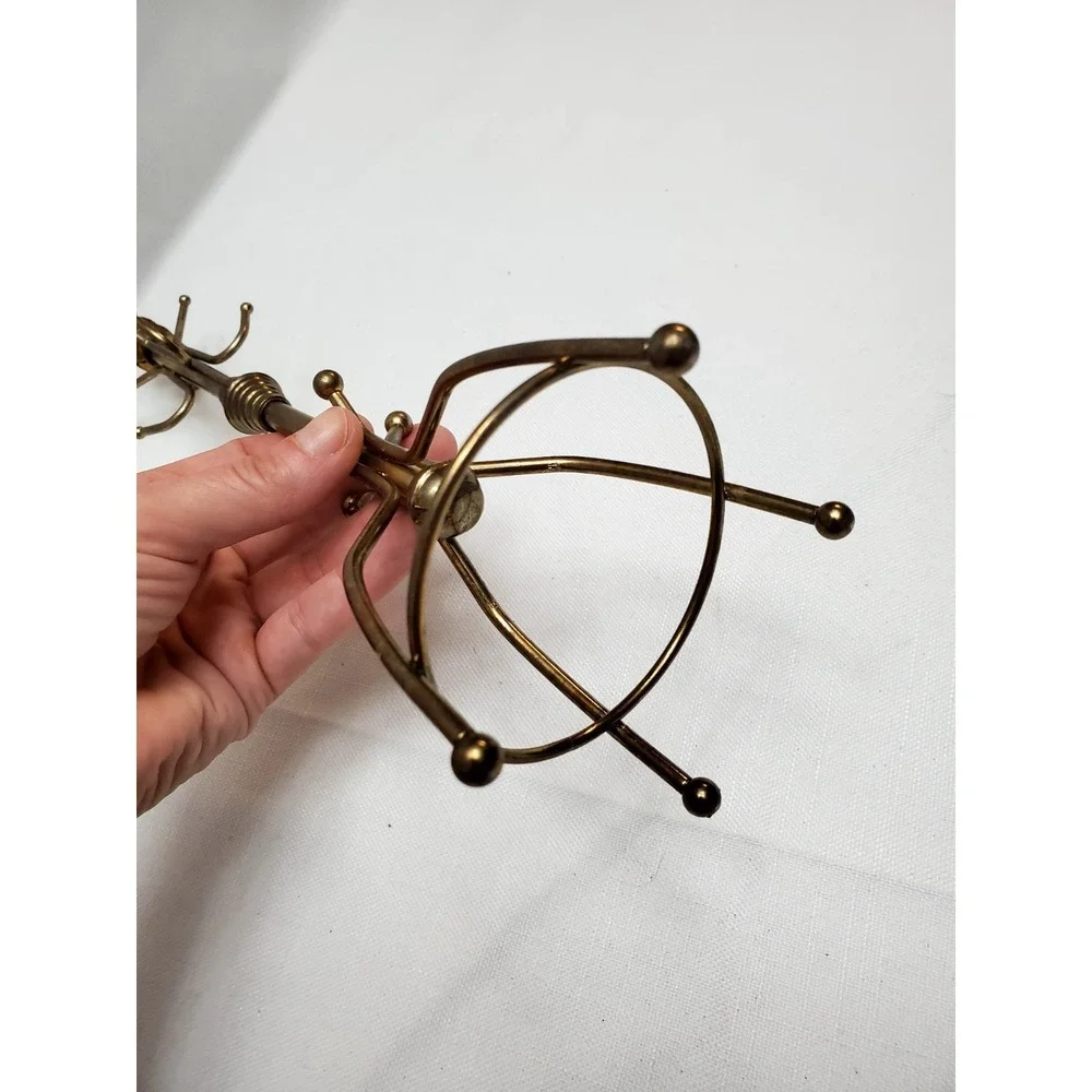 Vintage Brass Coat Rack‎ 11